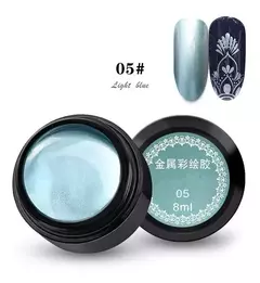 Gel Paint Uv Led Color 8ml Metalizados Nail Art Deco Uñas X1 - mqregalosmayorista