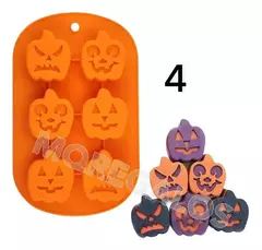 Molde Silicona Hallowen Fantasma Calabaza Murcielago Terror - mqregalosmayorista