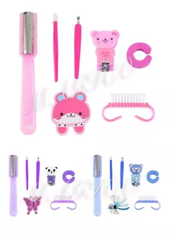 Set De Pedicuria Y Manicuria Con Estuche X 7 Piezas