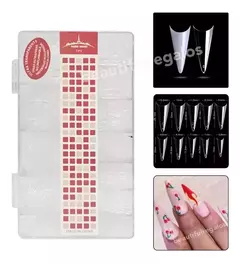 Tips Stiletto Sonrisa Paris Night 500u Uñas Manicuria