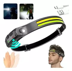 Linterna Vincha Bici Minero Luz Recargable Usb Con Sensor