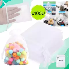 100u Bolsitas De Organza 9x12 Cm Tul Gasa Souvenir Regalo