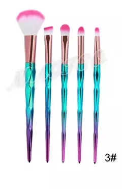 Set 5 Brochas Suaves Mango Tornasolado Degrade Maquillaje en internet