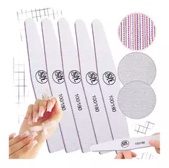 Lima X10 Unidades 100/180 Uñas Esculpidas Manicuria Piramide