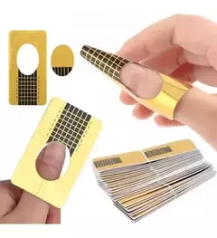 500 Moldes Para Uñas Gelificadas Esculpidas Autoadhesivos - mqregalosmayorista