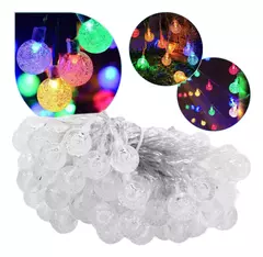 Luces Guirnalda Led Multicolor 28 Bolitas 5mts Enchufe A220v