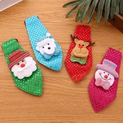 X4 Corbatines Navideñas Corbatas Infantiles Colgante Decora - mqregalosmayorista