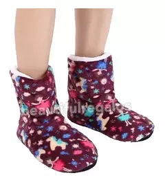 Pantubotas Con Corderito Antidelizantes Super Abrigadas