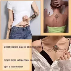 X3 Tatuajes Temporal Tattoo Para Cuerpo Diseño Tribal Falso - mqregalosmayorista
