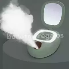 Nano Spray Facial Humidificador C/espejo Y Aro De Luz 3 En 1