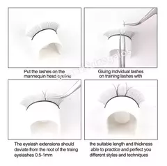 Pestañas Extensiones De Práctica Para Curso De Extensionista - mqregalosmayorista