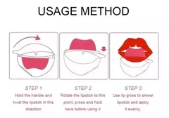 Labial En Forma De Labios Matte Waterproof Mujer Make Up en internet