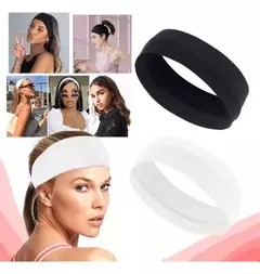X2 Bandanas Diademas Vincha Lisa Accesorios Para Cabello - comprar online
