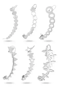 Aro Ear Cuff Solitario Oreja Modernos Trepador Unidad Facil