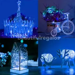 Luces Guirnalda Hilo Alambre Micro Led 20led Tira 2mts