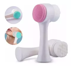 Cepillo Limpiador X3 Facial Doble Cara De Silicona Manual - mqregalosmayorista