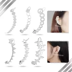 Aro Ear Cuff Solitario Oreja Modernos Trepador Unidad Facil - comprar online