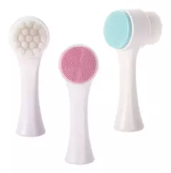 Cepillo Limpiador X3 Facial Doble Cara De Silicona Manual - tienda online