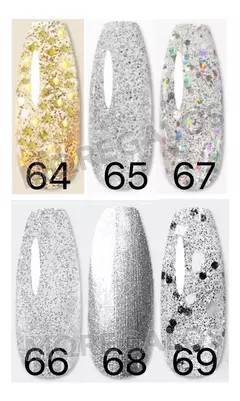 Esmalte Semipermanente Elosie Con Glitter 10ml Gel Led - comprar online