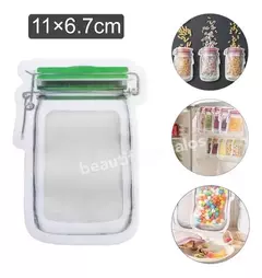 Bolsa Herméticas Tipo Zipper X 4 Con Cierre Forma Frasco - tienda online