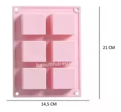 Molde Silicona Cuadrados Chocolate Postre Jabón Velas en internet
