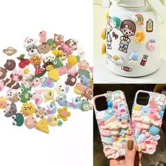 X10 Dijes 3d Apliques Strass Para Uñas Deco Nail Art Kawaii en internet