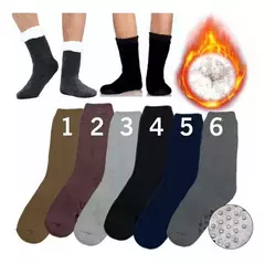 Pantumedias Corderito Interior Hombre Antideslizante Inviern - comprar online