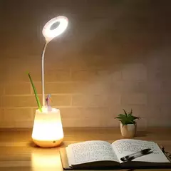 Imagen de Lampara Velador Led Flexible Base Luminosa Recargable