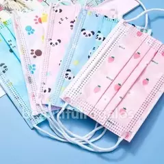Barbijos Descartables Infantil Niños Dibujos Triplecapa X50u en internet
