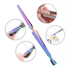 Repujador Y Pinza Curvatura C 3 En 1 Uñas Esculpidas Gel