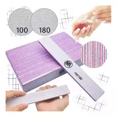 Lima X10 Unidades 100/180 Uñas Esculpidas Manicuria Luna