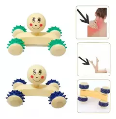 Masajeador Manual Con 4 Ruedas Alivia Dolor Corporal Espalda