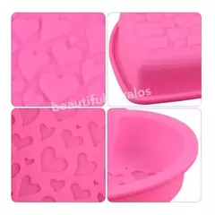 Molde Silicona Corazón Mini Corazones Repostería Cocina - mqregalosmayorista
