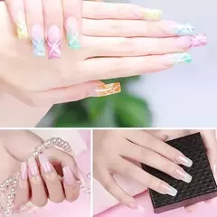 100 Moldes Para Uñas Esculpidas Gel Acrilico Autoadhesivos - mqregalosmayorista