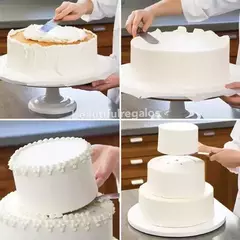 Espatula Con Escalon Reposteria Acero Inoxidable Tortas - comprar online