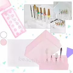 Organizador Porta Fresas Torno Uñas Manicura Estuche Nails