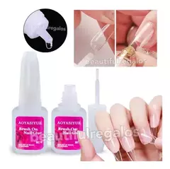 Pegamento Glue Con Pincel Uñas Y Decoracion 10gr