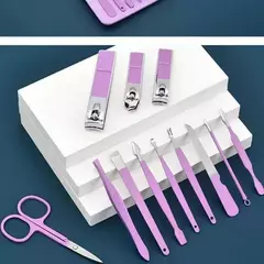 Combo Manicura 12 Piezas Sobre Estuche Cuidado Belleza Acero - comprar online