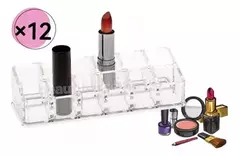 Organizador De Labiales 12 Div Acrilico Porta Maquillaje - mqregalosmayorista