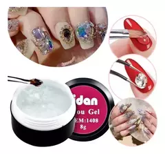 Gel Uv Especial Pegar Decoracion Strass Bijou Cristales Uñas en internet