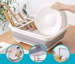 Imagen de Escurridor Seca Plato Organizador Multiuso Flexible Silicona