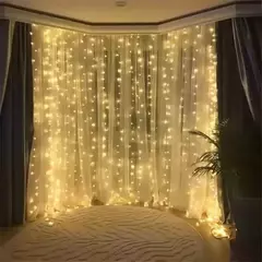 Guirnalda Cortina Efecto Cascada Luz Led 240 Luces C/enchufe - comprar online