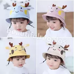 Gorro Para Chicos Piluso Estampado Con Cuernitos Jirafa - mqregalosmayorista