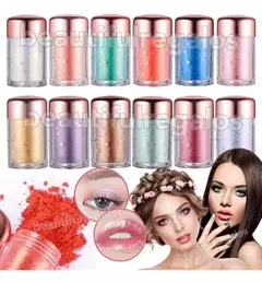 1 Pote Glitter Brillos Decoración Maquillaje Sombra Iluminar