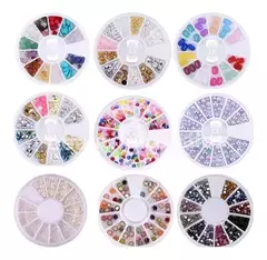 Carrusel De Strass De Colores Formas Deco De Uñas Nail Art - mqregalosmayorista