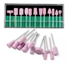 Kit De 12 Fresas Para Torno Pulidor Lima De Uñas