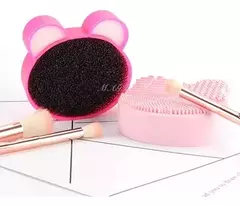 Limpiador De Brochas Y Pinceles Cleanser Silicona Con Esponja - comprar online