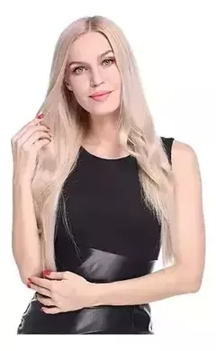 X4 Extensiones Cortina Simil Pelo Natural 5 Micropeinetas - comprar online
