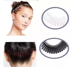 Combo X12 Vinchas Zig Zag Circulares Mujer Diadema Plastica - comprar online