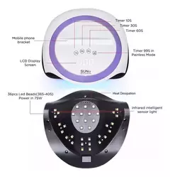 Imagen de Cabina Sun Y7 Lampara Uv Led De 168w Con 36 Leds Para Uñas